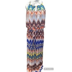 Women’s Boho Party Holiday Maxi Dress paisley Aztec design